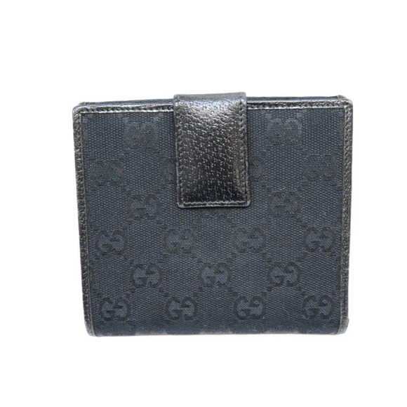 Gucci Leather Bifold eye Wallet Black - Picture 1 of 6